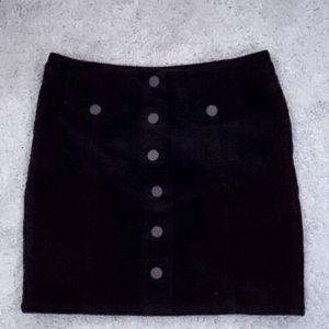 Black corduroy skirt